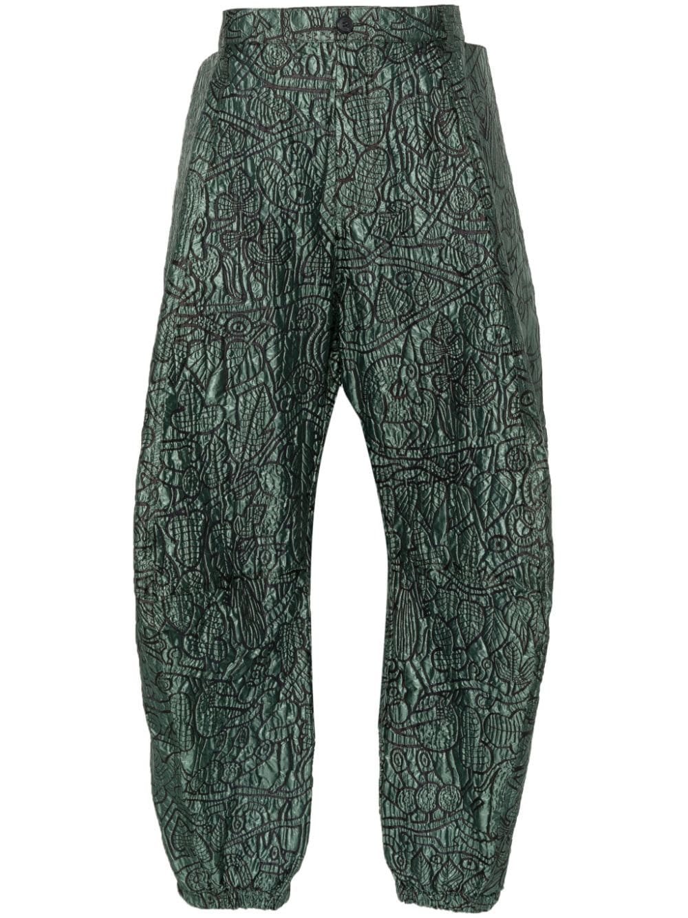 Walter Van Beirendonck abstract-print trousers - Green von Walter Van Beirendonck