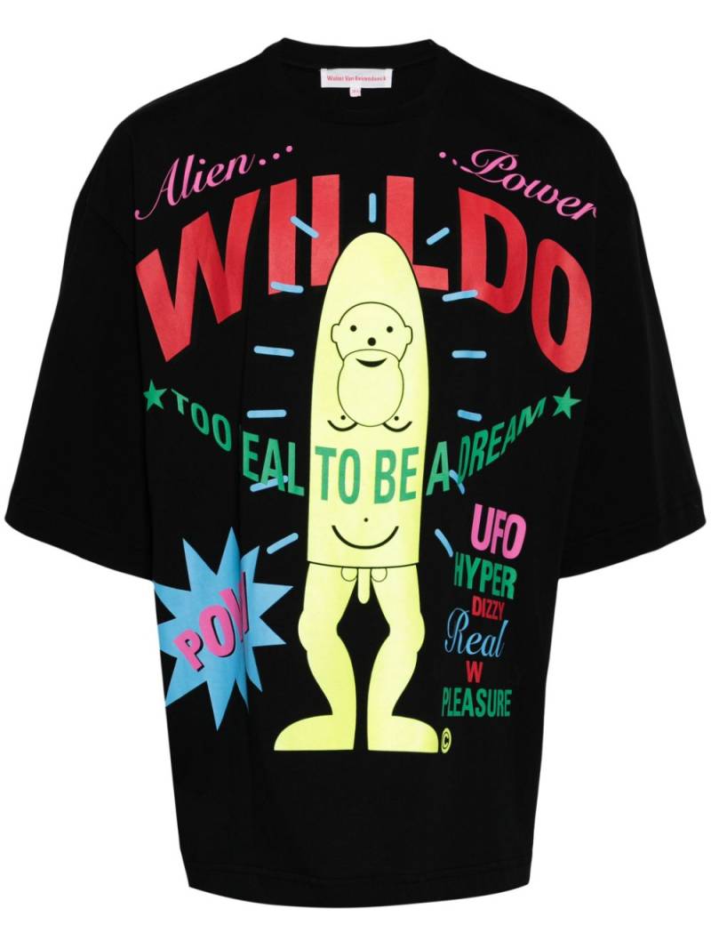 Walter Van Beirendonck graphic-print cotton T-shirt - Black von Walter Van Beirendonck