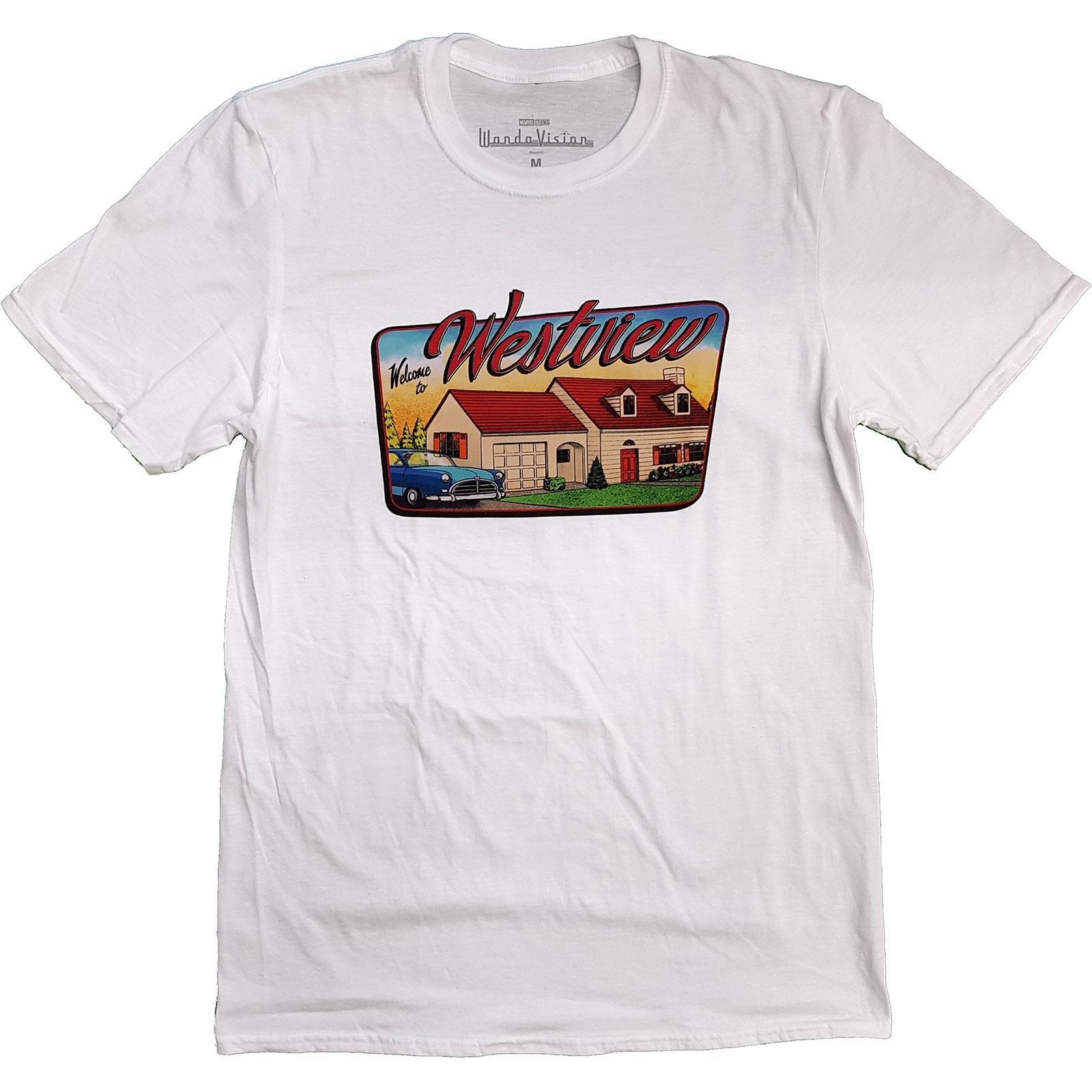 Westview Tshirt Damen Weiss M von WandaVision