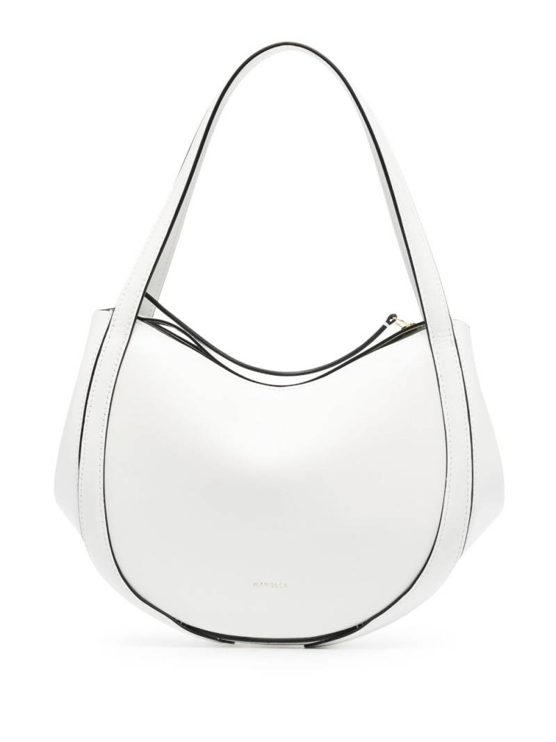 Wandler Lin leather shoulder bag - White von Wandler