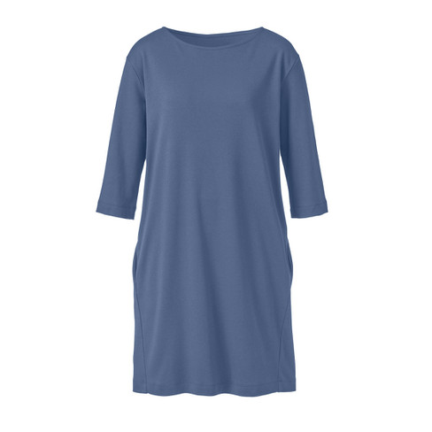 Jerseykleid aus reiner Bio-Baumwolle, taubenblau 42 von Waschbär