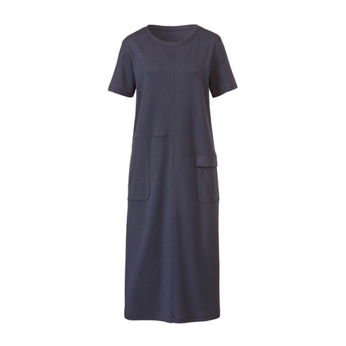 Jerseykleid in H-Linie aus Bio-Baumwolle, nachtblau 40/42 von Waschbär