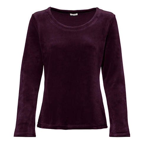 Nicki-Shirt, Langarm aus Bio-Baumwolle, purple 40/42 von Waschbär