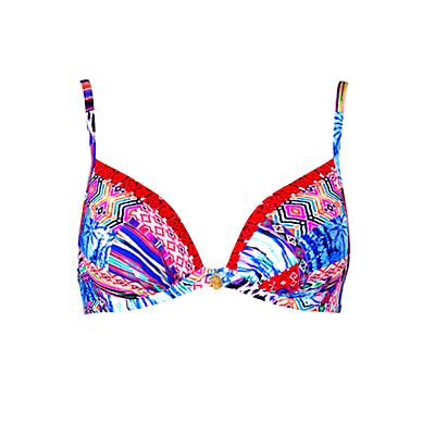 Gypsy Patchwork D-Cup Damen Bikini Top von Watercult