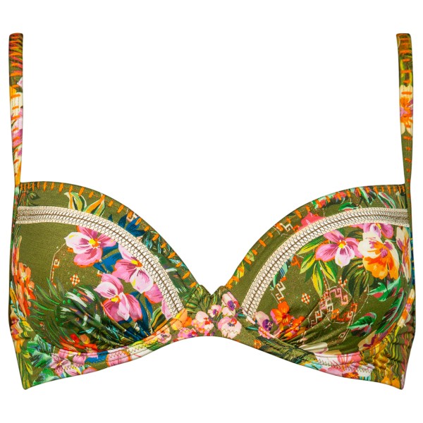 Watercult - Women's Sunset Florals Bikini Top 7374 - Bikini-Top Gr 36 - C oliv von Watercult