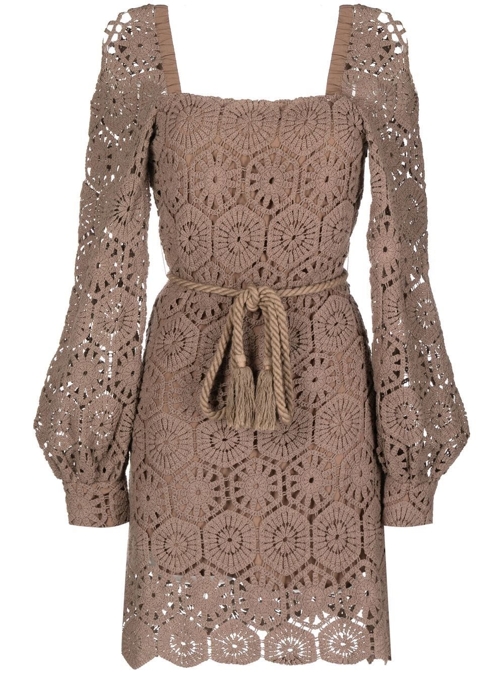 We Are Kindred Viola crochet dress - Brown von We Are Kindred