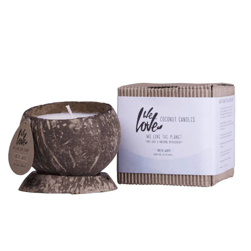 We Love The Planet - WLTP Sojawachskerze in Kokosnussschale von We Love the Planet