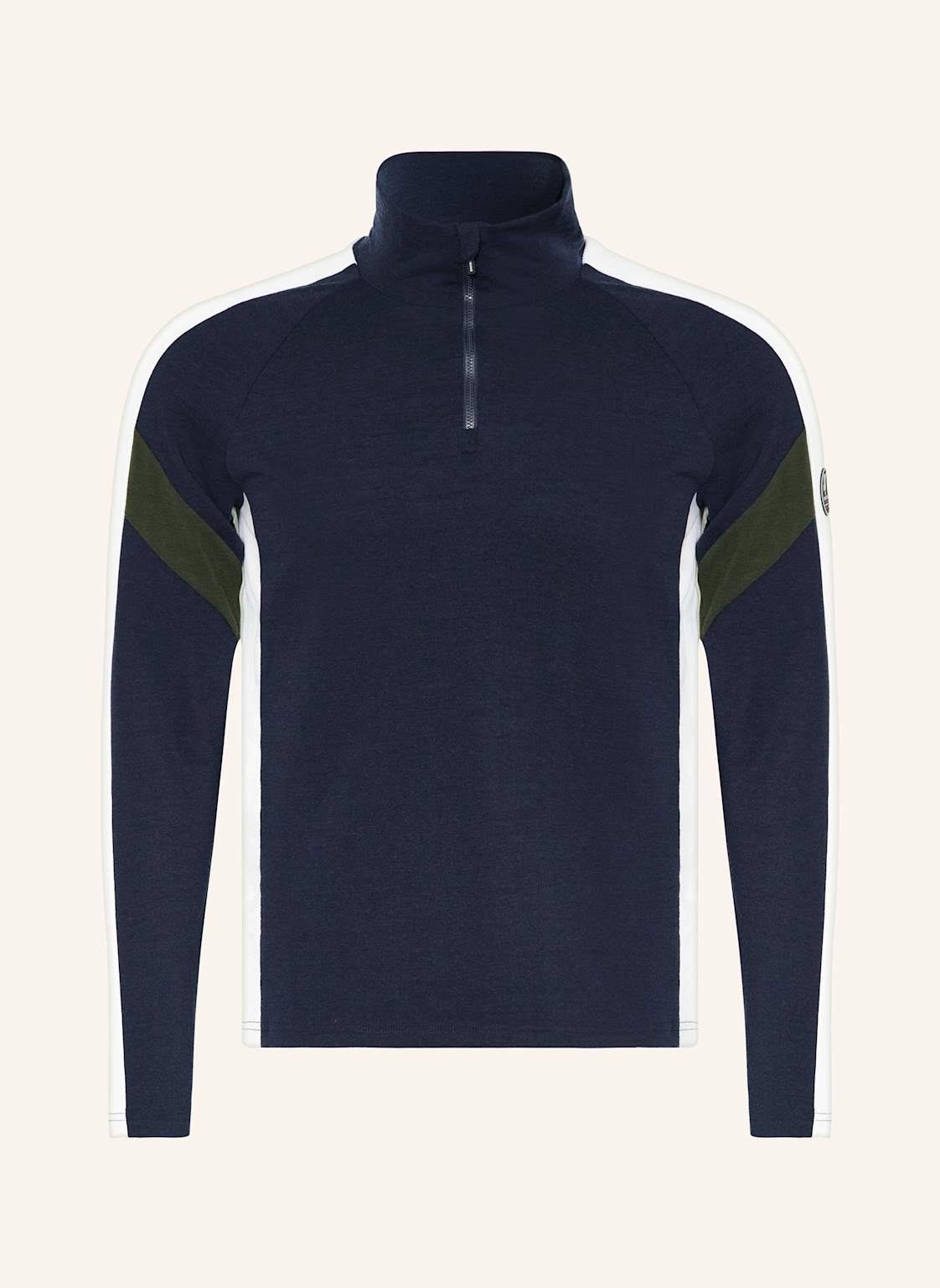 We Norwegians Piqué-Midlayer Zermatt Aus Merinowolle blau von We Norwegians