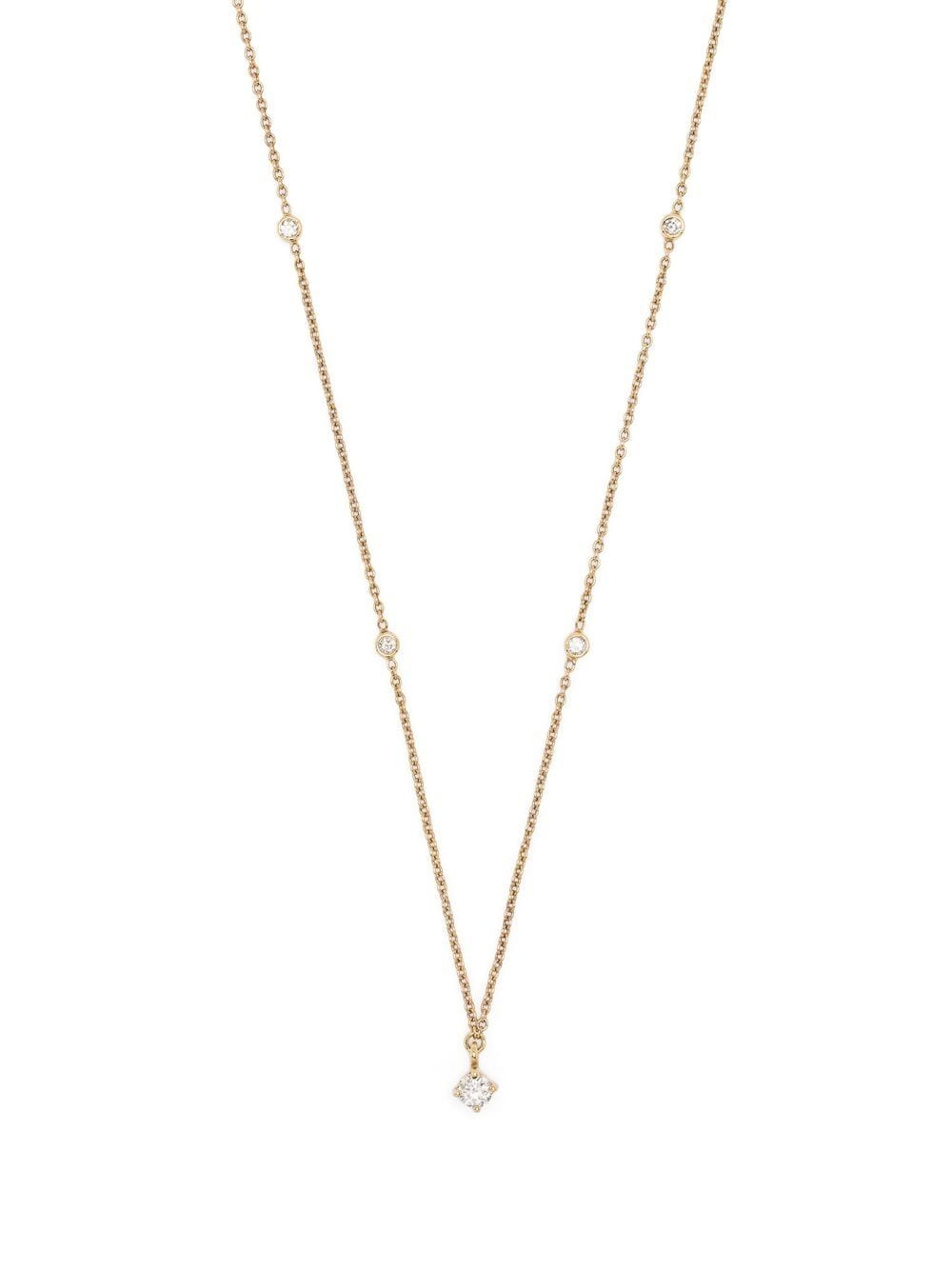 We by WHITEbIRD 18kt yellow gold Holly diamond necklace von We by WHITEbIRD