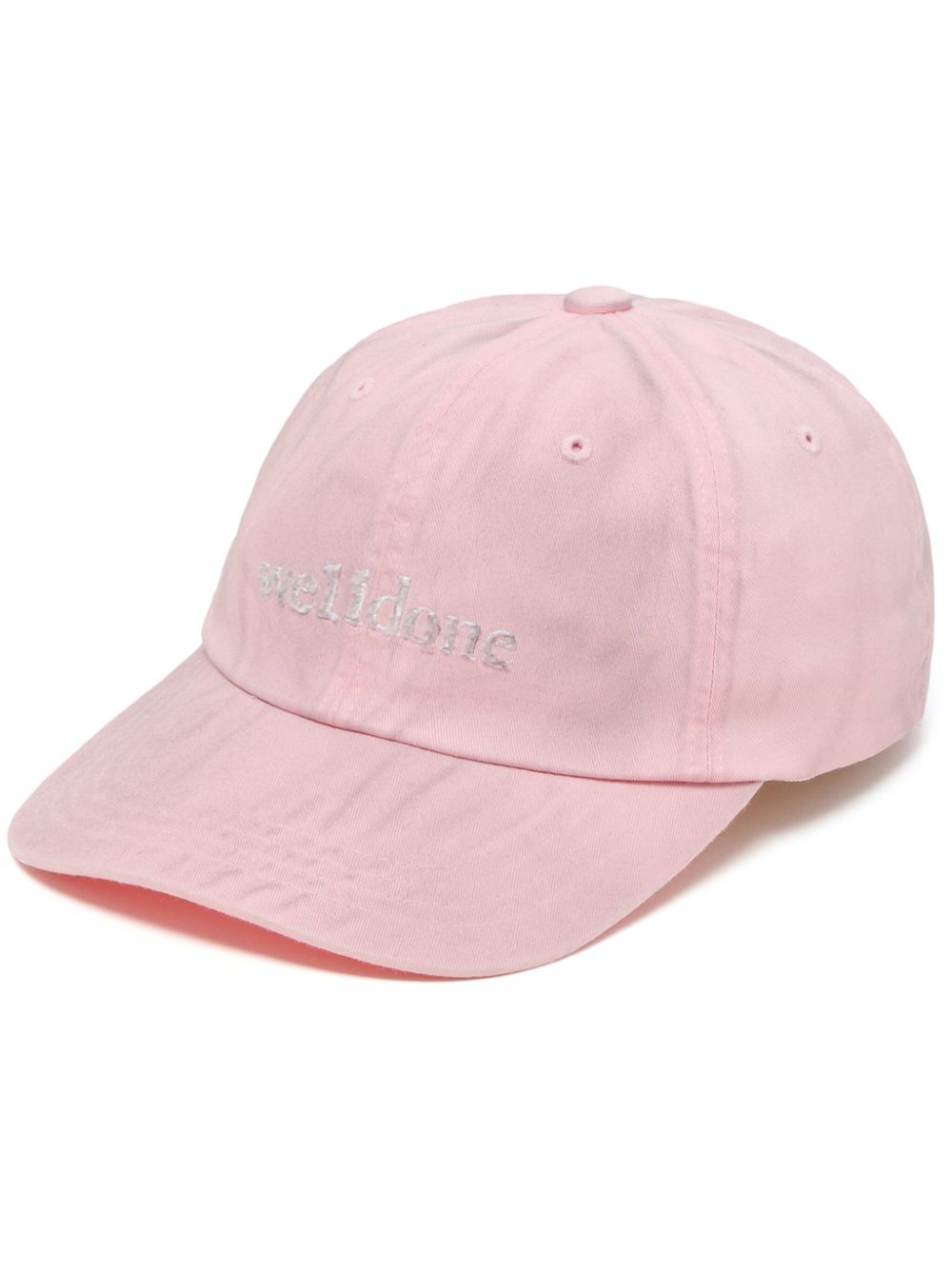 We11done Small Logo cotton cap - Pink von We11done