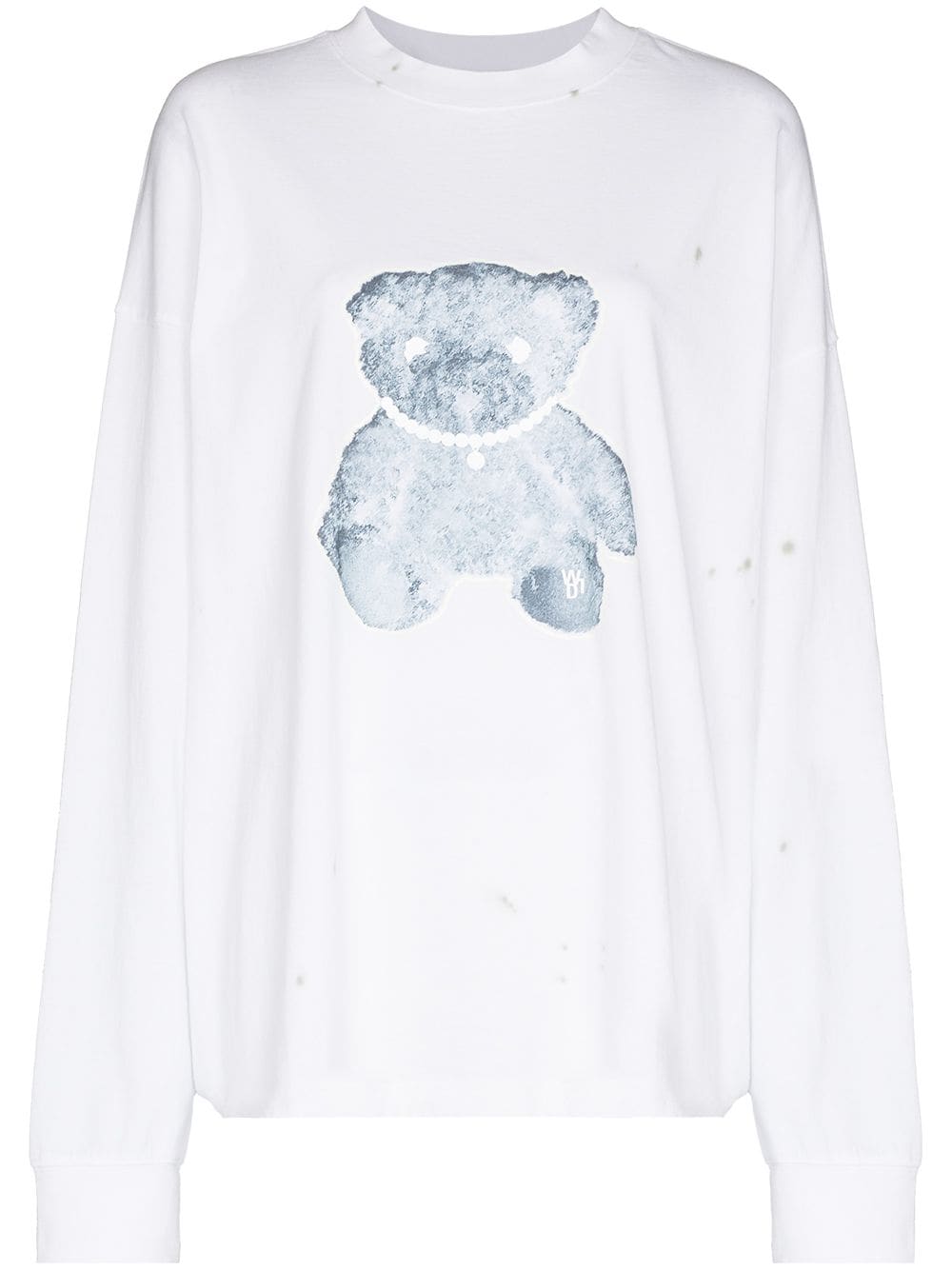 We11done Teddy Bear cotton sweatshirt - White von We11done