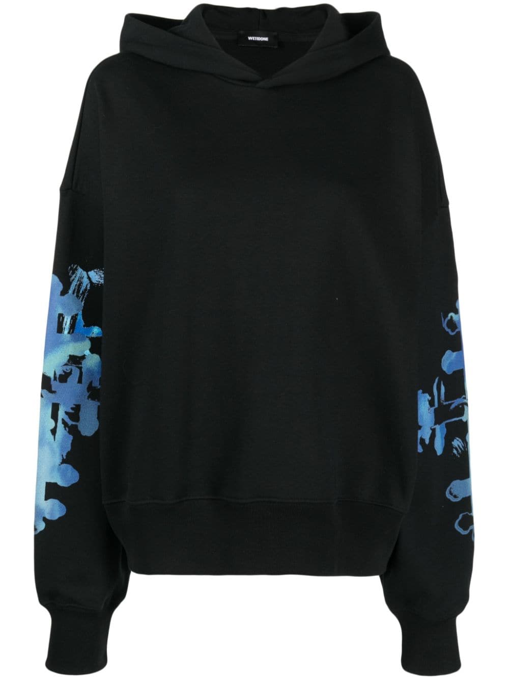 We11done graphic-print cotton hoodie - Black von We11done