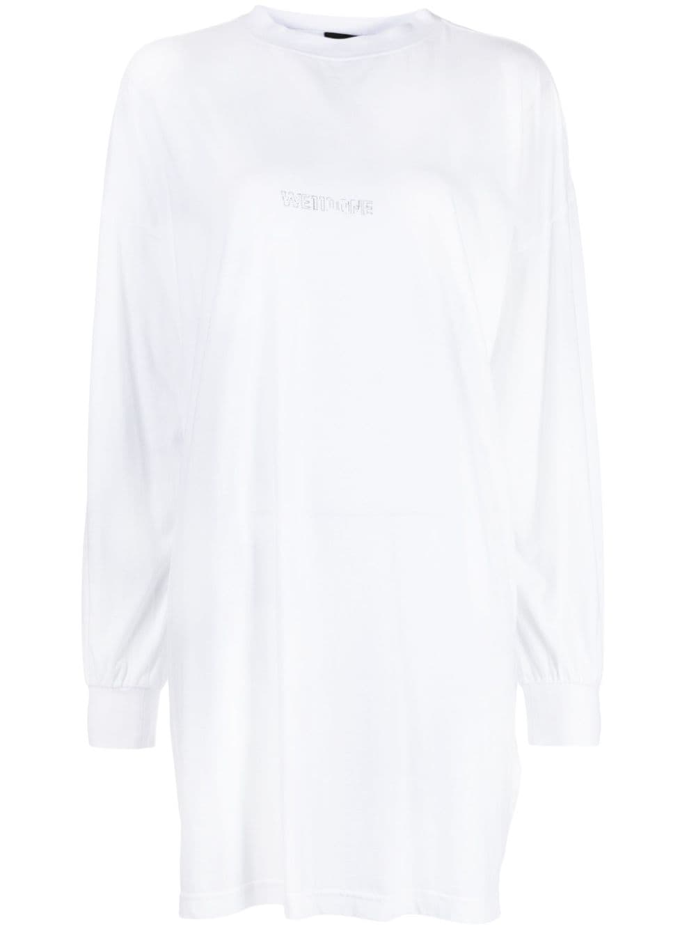 We11done logo-embellished long-sleeve T-shirt - White von We11done