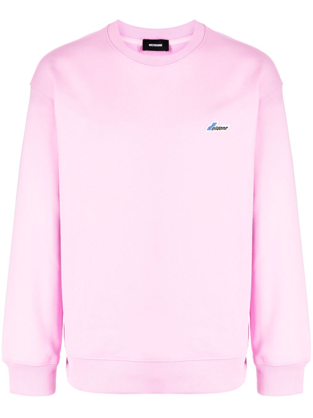 We11done logo-patch cotton sweatshirt - Pink von We11done