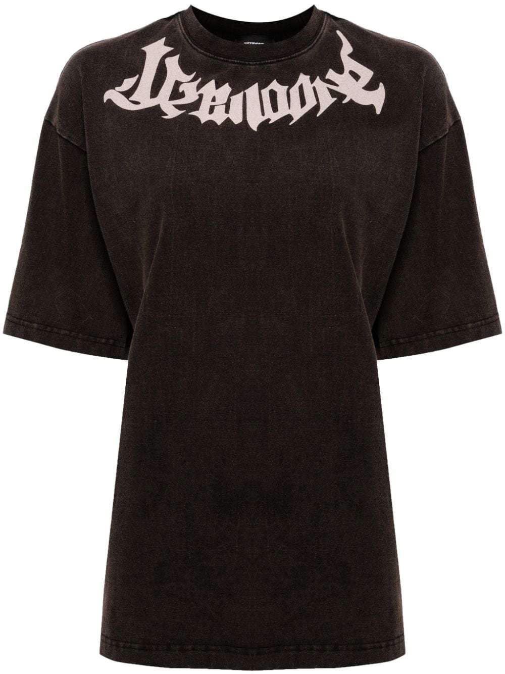We11done logo-print cotton T-shirt - Black von We11done