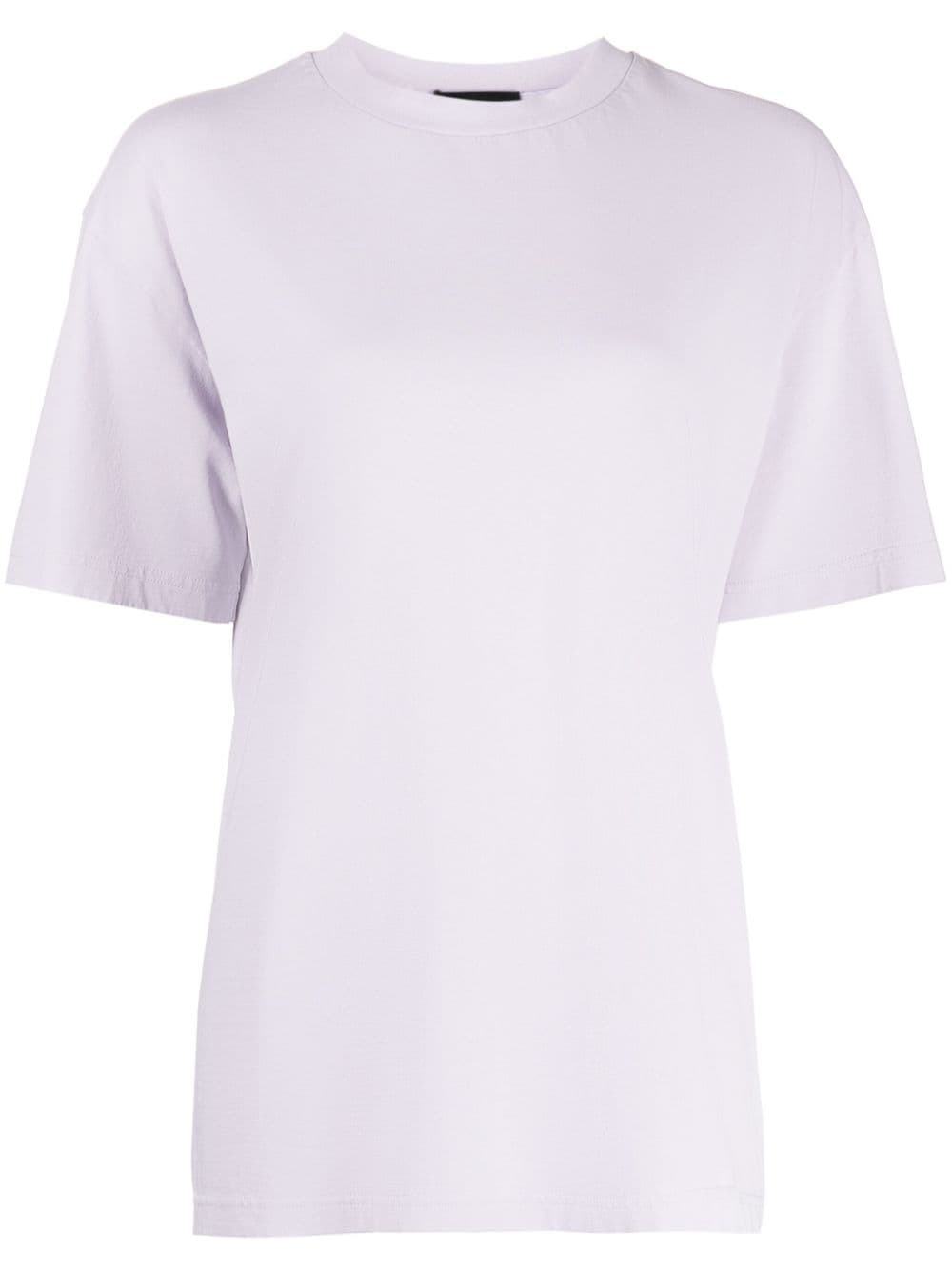 We11done logo-print cotton T-shirt - Purple von We11done