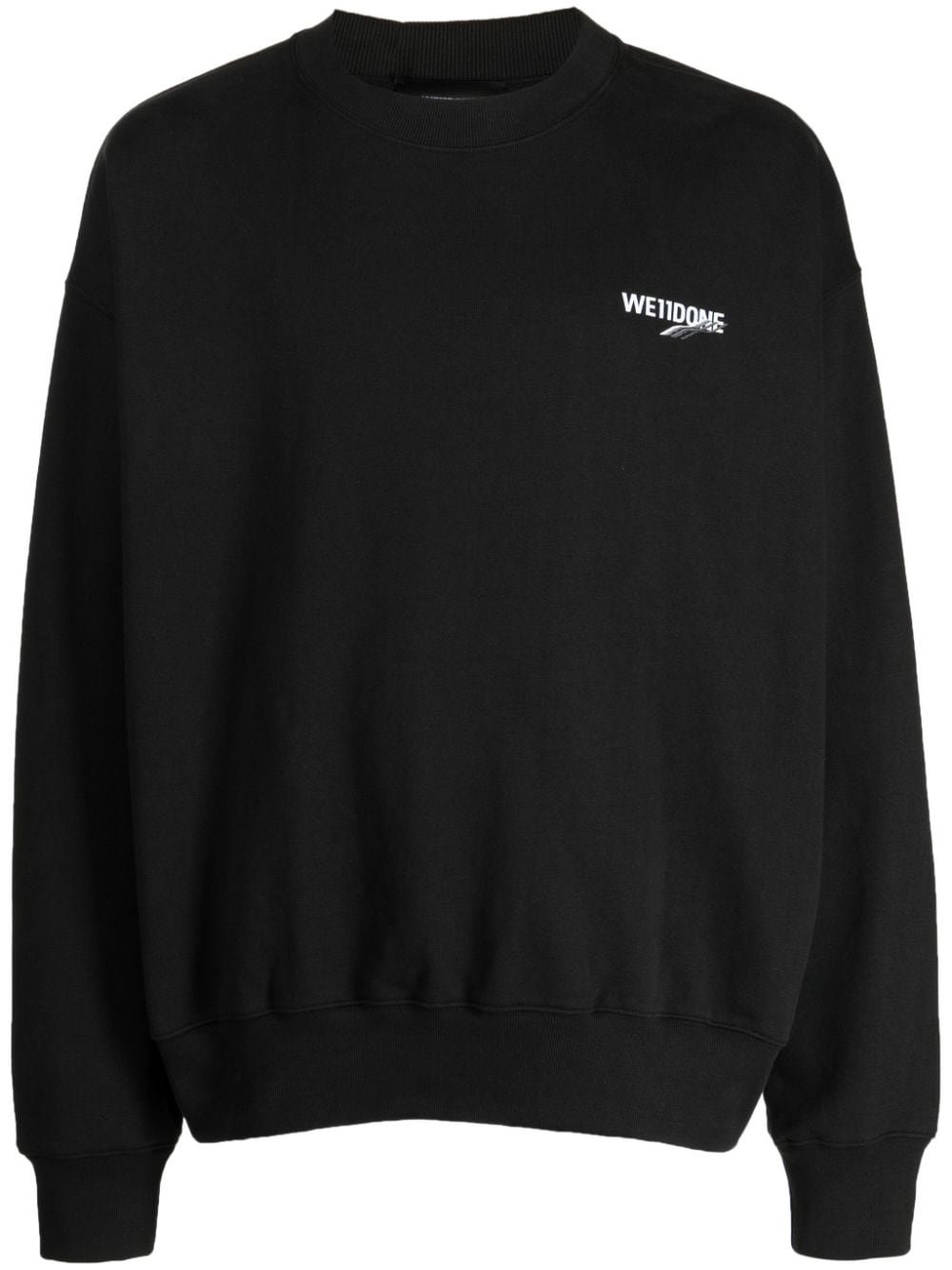 We11done logo-print cotton sweatshirt - Grey von We11done