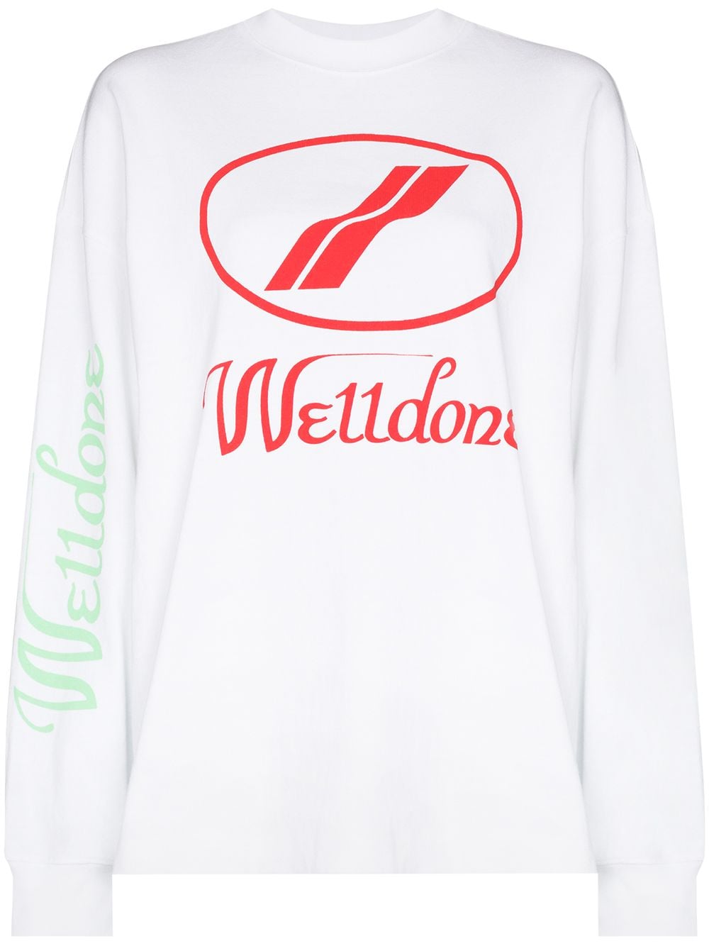 We11done logo print sweatshirt - White von We11done