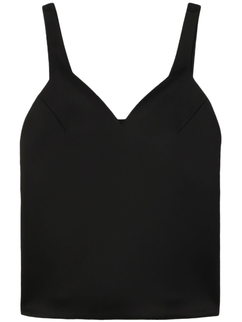 We11done sweetheart-neck tank top - Black von We11done