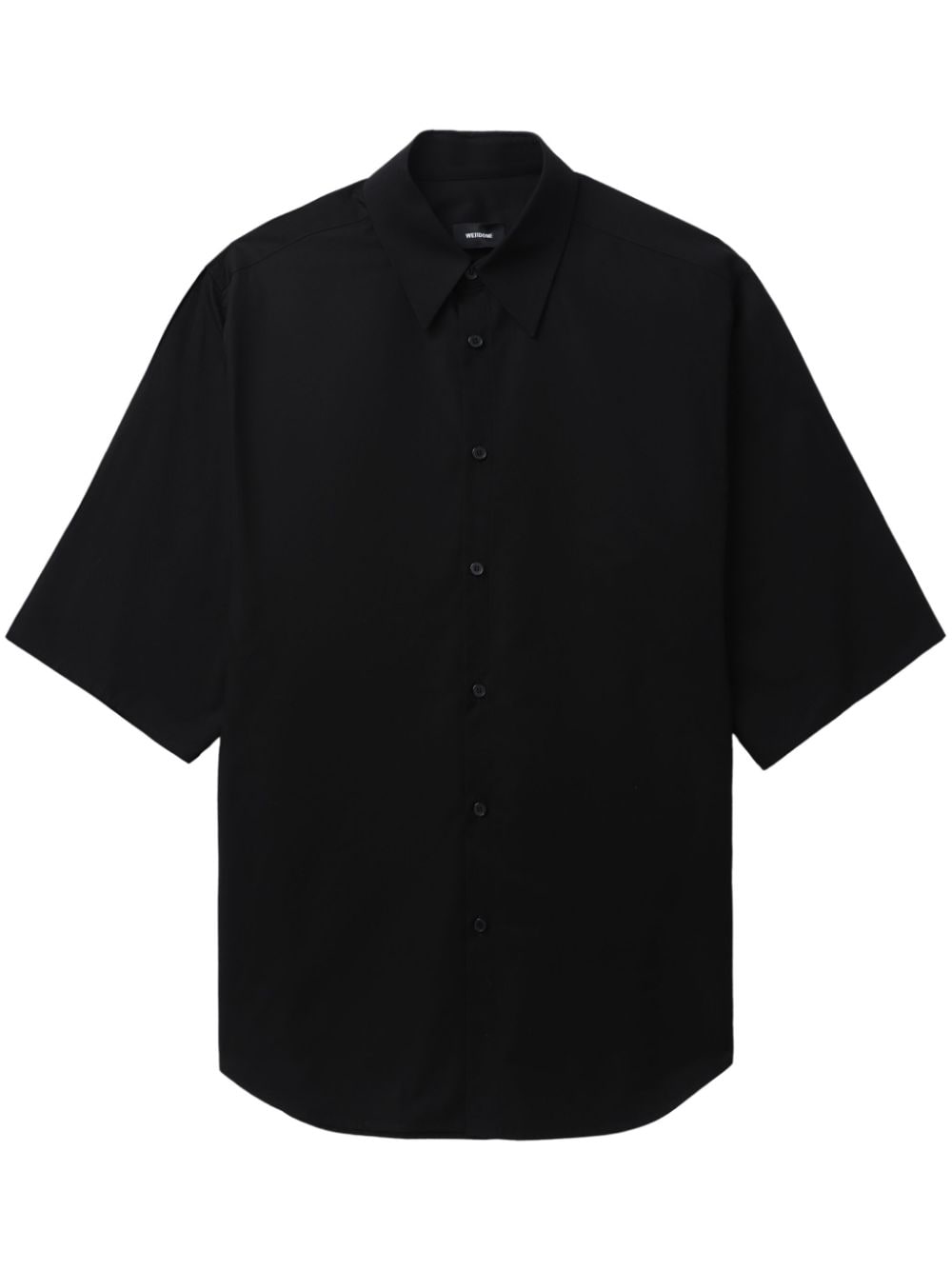 We11done wide-sleeve cotton shirt - Black von We11done