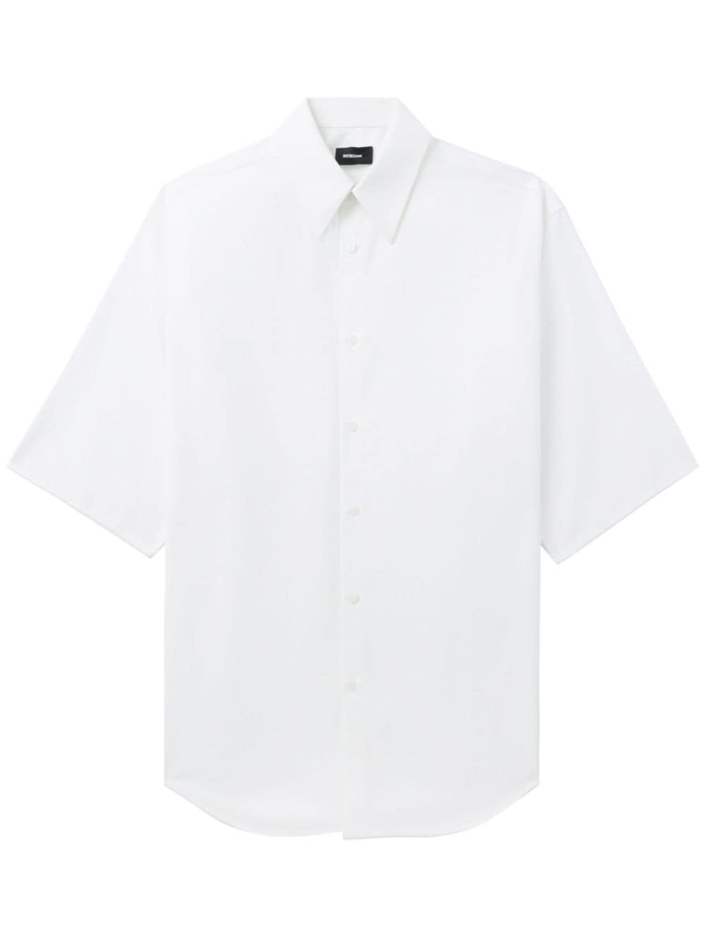We11done wide-sleeve cotton shirt - White von We11done