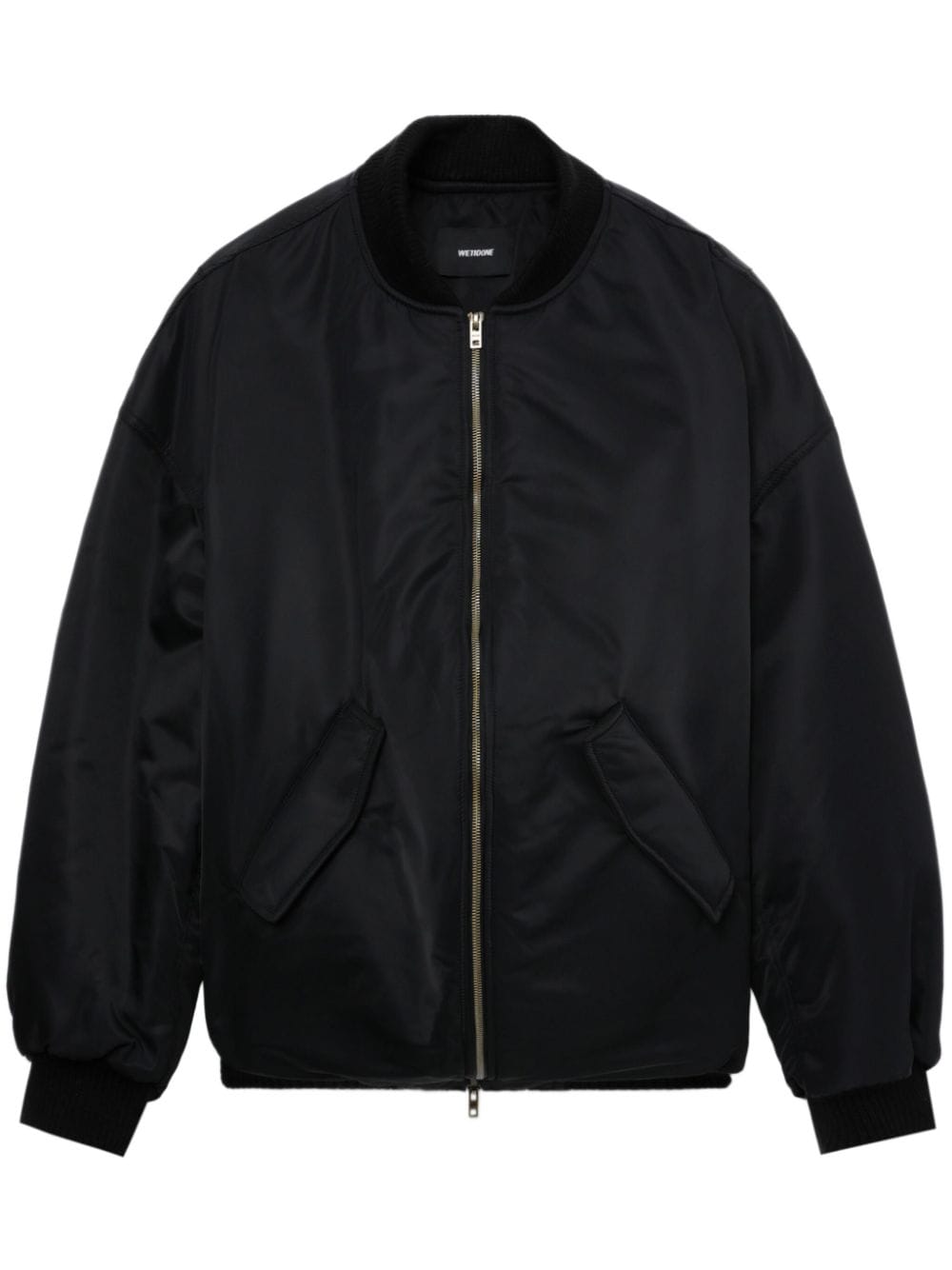 We11done zip-up bomber jacket - Black von We11done