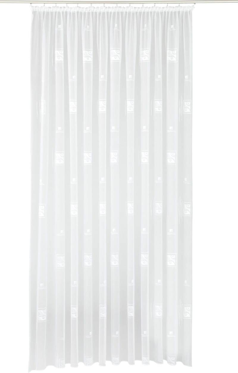 Weckbrodt Gardine »Alexa«, (1 St.), Jacquard, strukturiert,halbtransparent, Allover,Motiv, nach Mass, Store von Weckbrodt