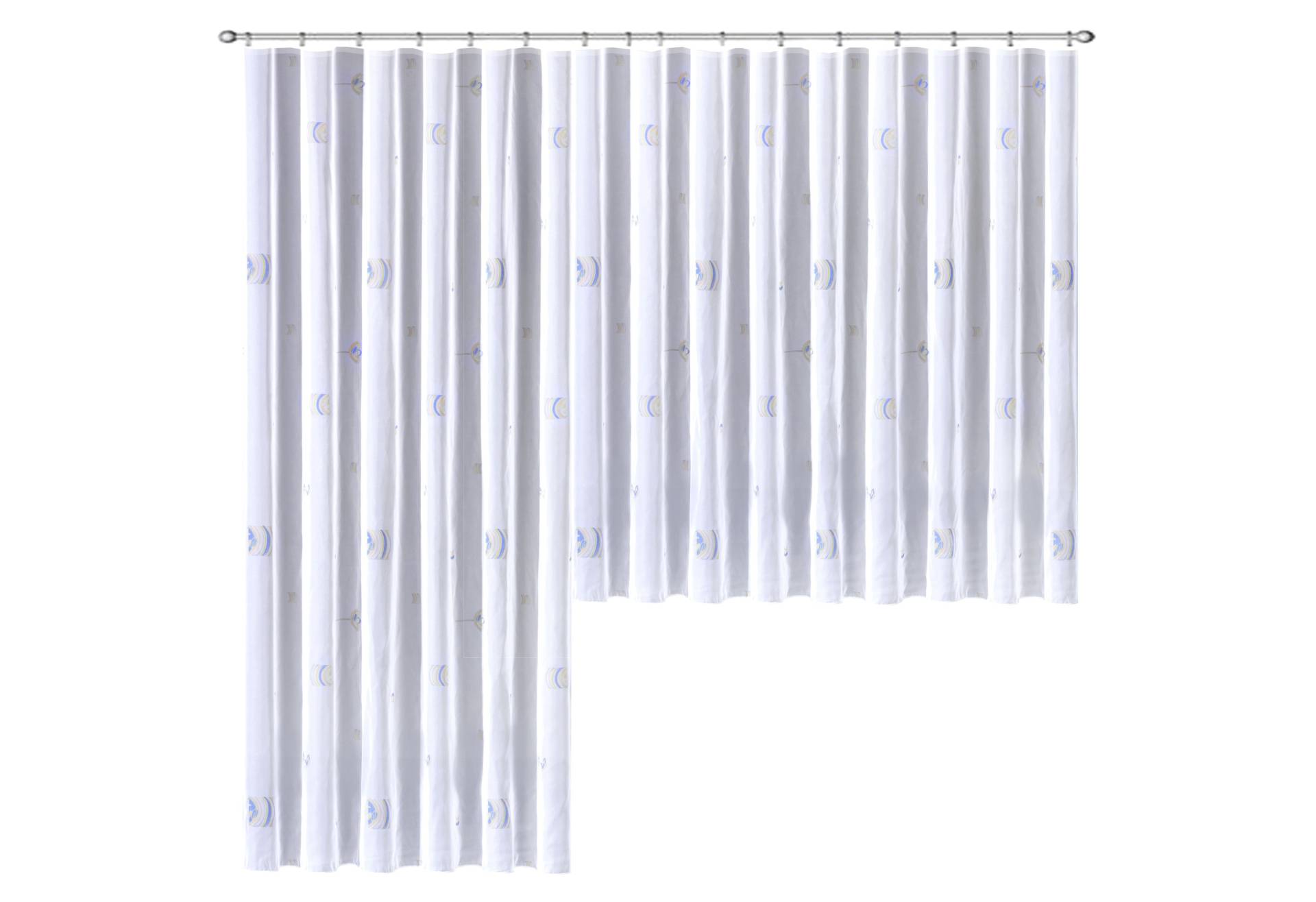 Weckbrodt Gardine »Lasa«, (1 St.), Voile, bedruckt, Allover, halbtransparent, Bleiband, nach Mass, Store von Weckbrodt