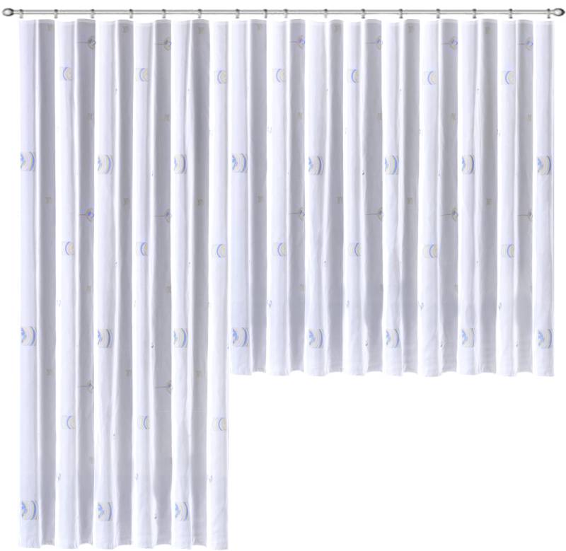Weckbrodt Gardine »Laura«, (1 St.), Voile, bedruckt, Allover, halbtransparent, Bleiband, Store von Weckbrodt