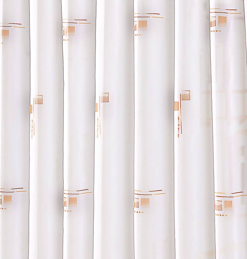 Weckbrodt Gardine »Mia«, (1 St.), Voile, bedruckt, Allover, Motiv, halbtransparent, Bleiband, Store von Weckbrodt