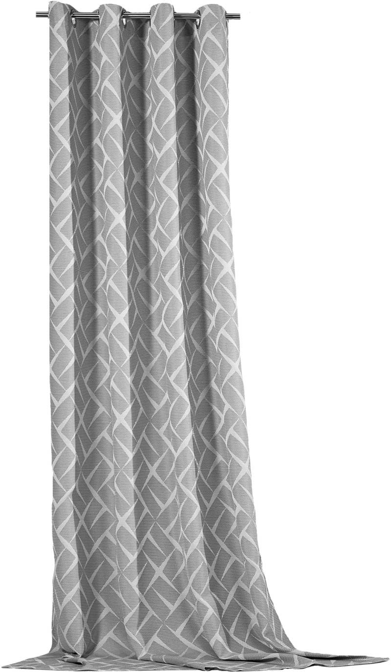 Weckbrodt Vorhang »Jasper«, (1 St.), Jacquard, Ösen, toller 3D-Effekt, blickdicht, Gardine, Store von Weckbrodt
