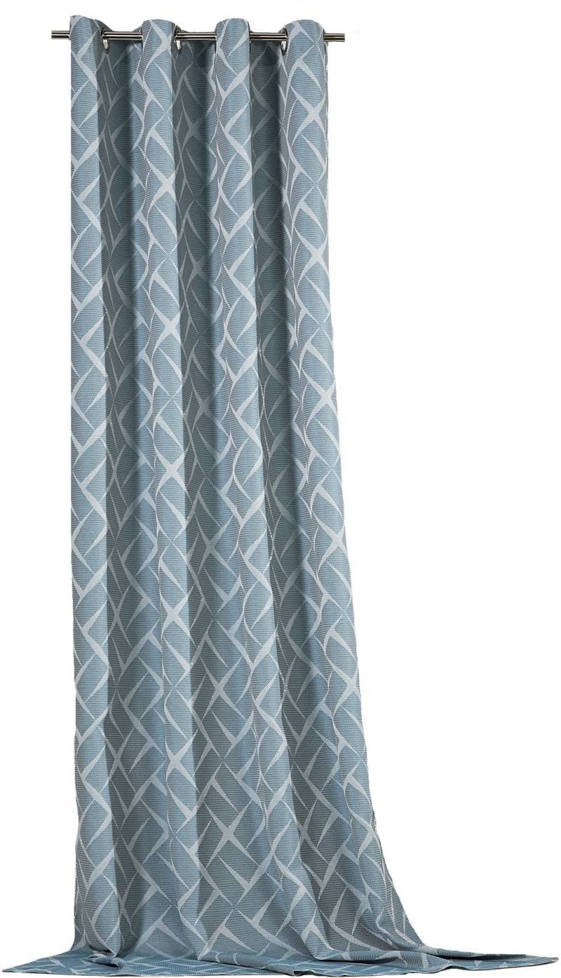 Weckbrodt Vorhang »Jasper«, (1 St.), Jacquard, Ösen, toller 3D-Effekt, blickdicht, Gardine, Store von Weckbrodt
