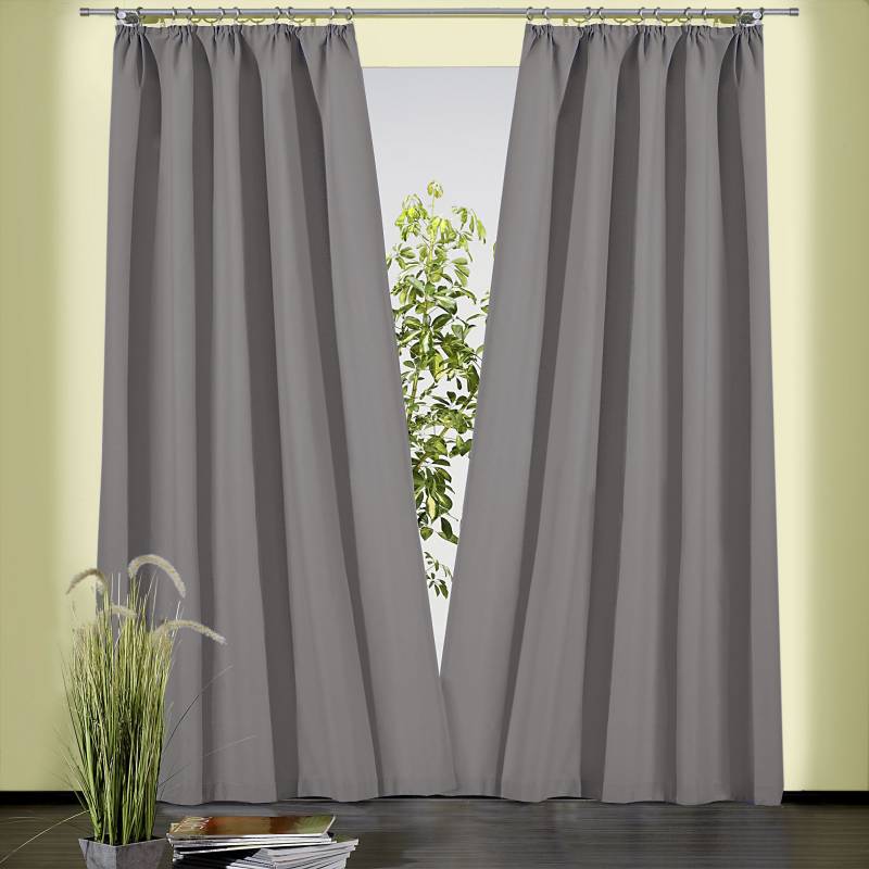 Weckbrodt Vorhang »Sento«, (1 St.), Baumwolle, blickdicht, matte Struktur, unifarben, Gardine, Store von Weckbrodt