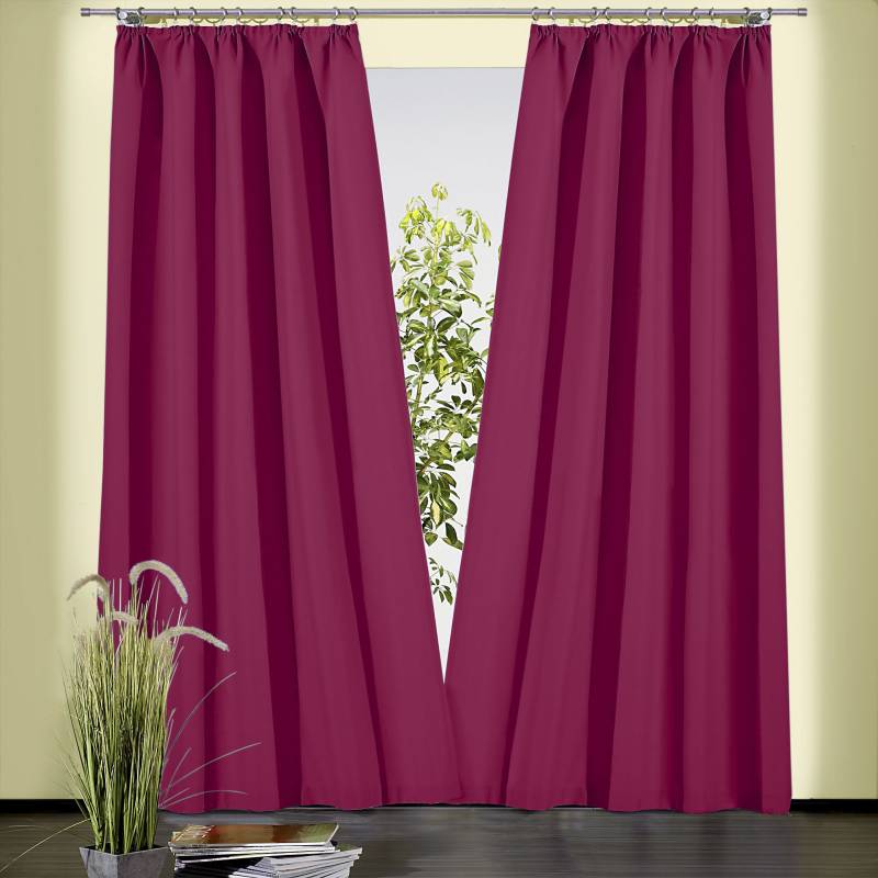 Weckbrodt Vorhang »Sento«, (1 St.), Baumwolle, blickdicht, matte Struktur, unifarben, Gardine, Store von Weckbrodt