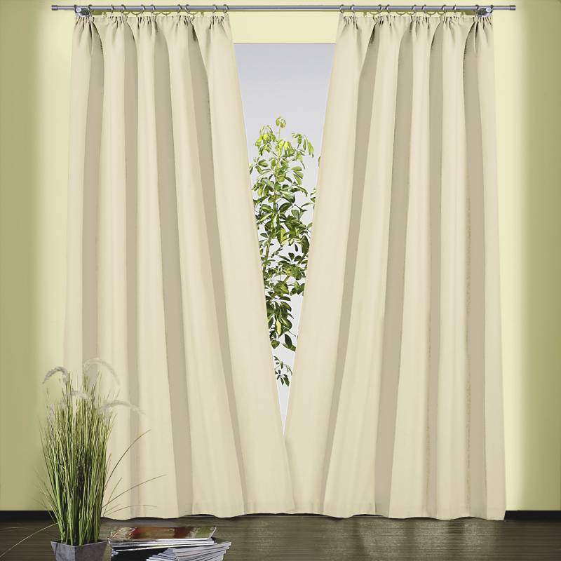 Weckbrodt Vorhang »Sento«, (1 St.), Baumwolle, blickdicht, matte Struktur, unifarben, Gardine, Store von Weckbrodt