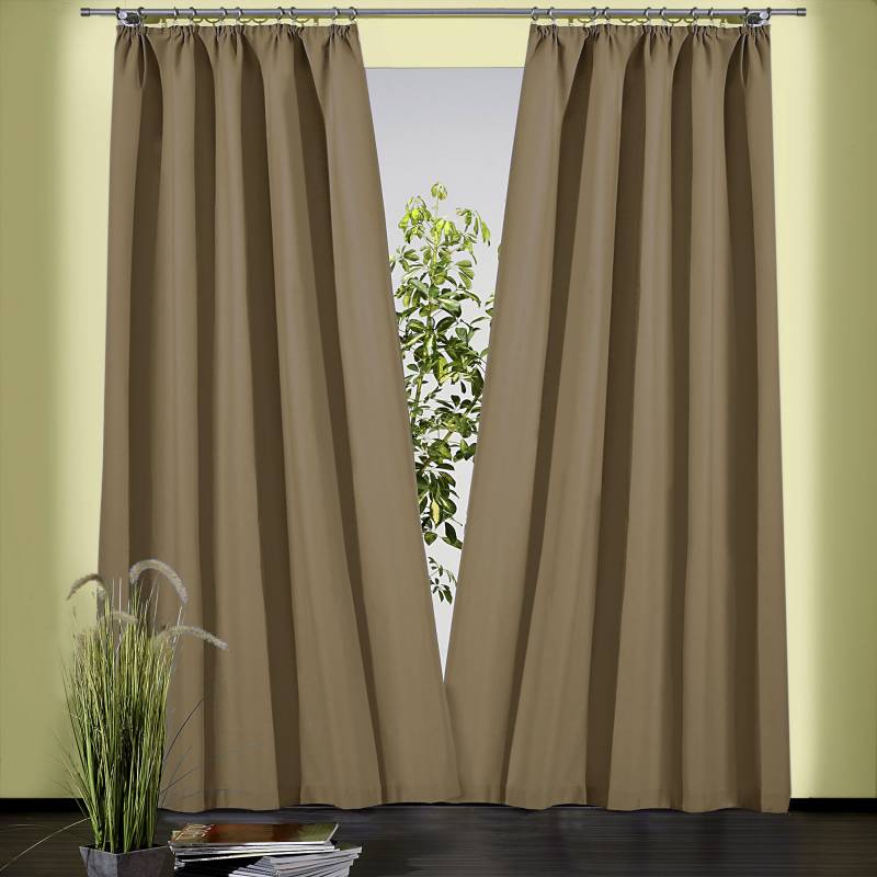Weckbrodt Vorhang »Sento«, (1 St.), Baumwolle, blickdicht, matte Struktur, unifarben, Gardine, Store von Weckbrodt