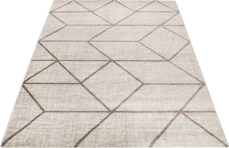 Wecon home Teppich »Bossa Lounge«, rechteckig, 10 mm Höhe, 3D-Design, Kurzflor, Wohnzimmer von Wecon Home