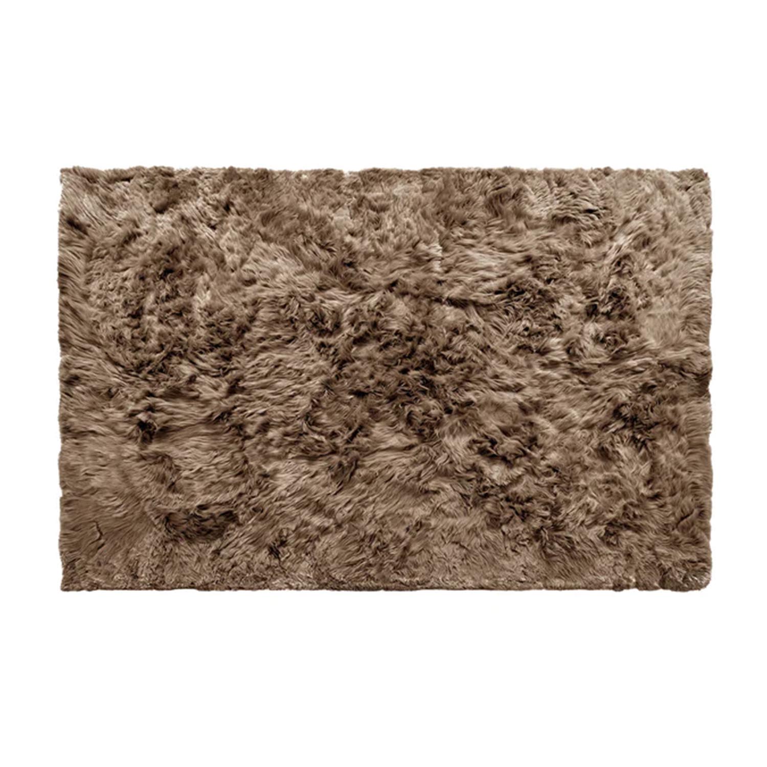 Teppich Edwin, Grösse l. 240 x b. 170 cm, Farbe dark champagne, Rückseite grey von Weich Couture Alpaca