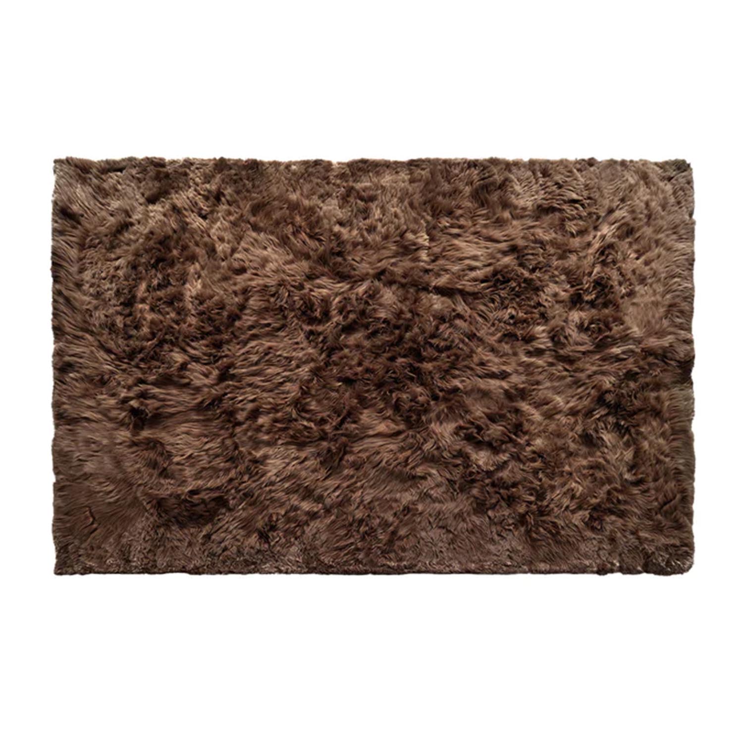 Teppich Edwin, Grösse l. 350 x b. 250 cm, Farbe dark chocolate, Rückseite sand von Weich Couture Alpaca