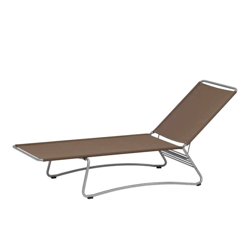Balcony Liege, Bespannung batyline eden - sand meliert #e01, Gestell schwarz 03 von Weishäupl