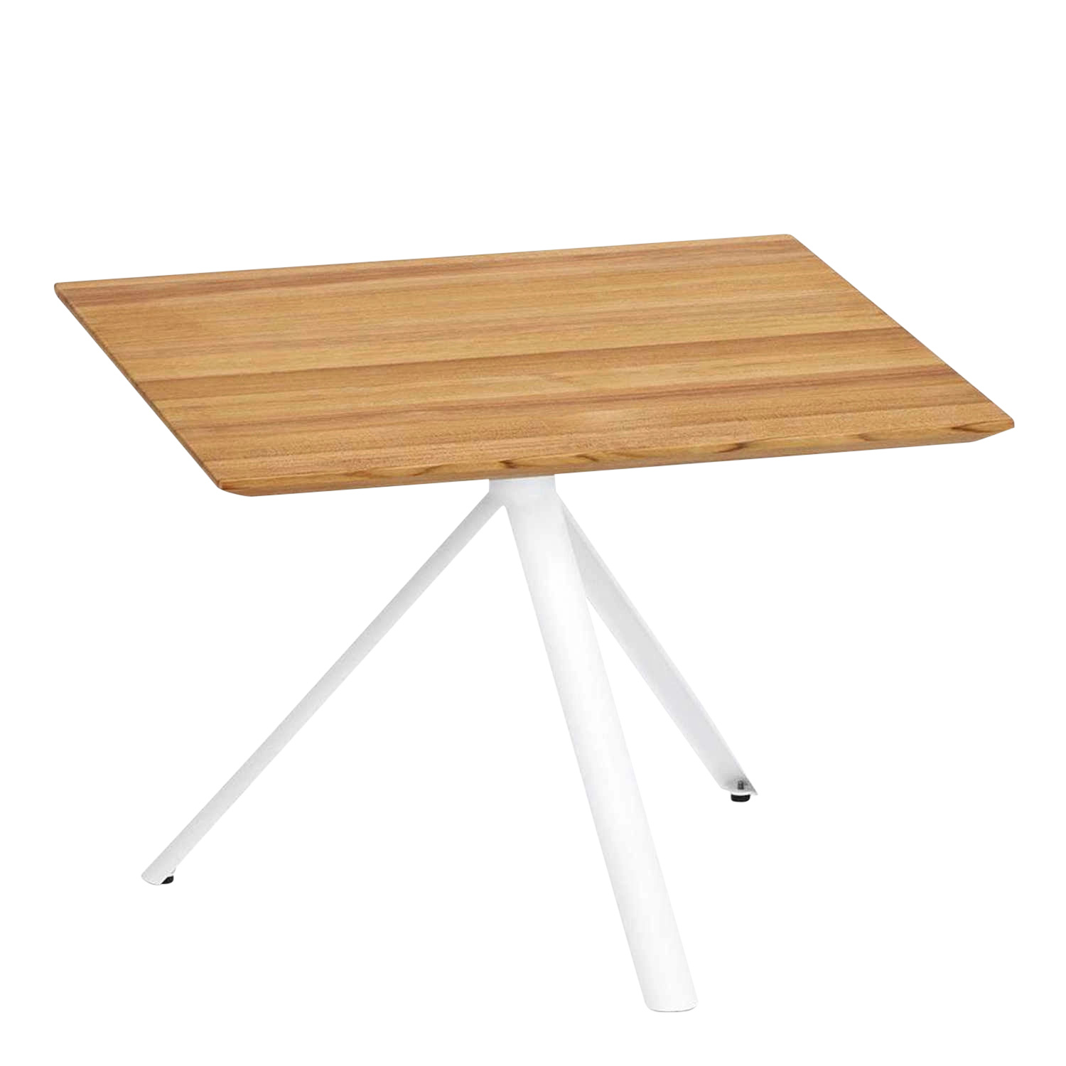 Trio Beistelltisch quadratisch, Ausführung Tischplatte hpl weiss 6, Ausführung Gestell edelstahl, Grösse Tischplatte b. 60 x l. 60 cm Trio Beistelltisch quadratisch, Ausführung Tischplatte hpl weiss 6, Ausführung Gestell edelstahl, Grösse Tischplatte b. 60 x l. 60 cm von Weishäupl