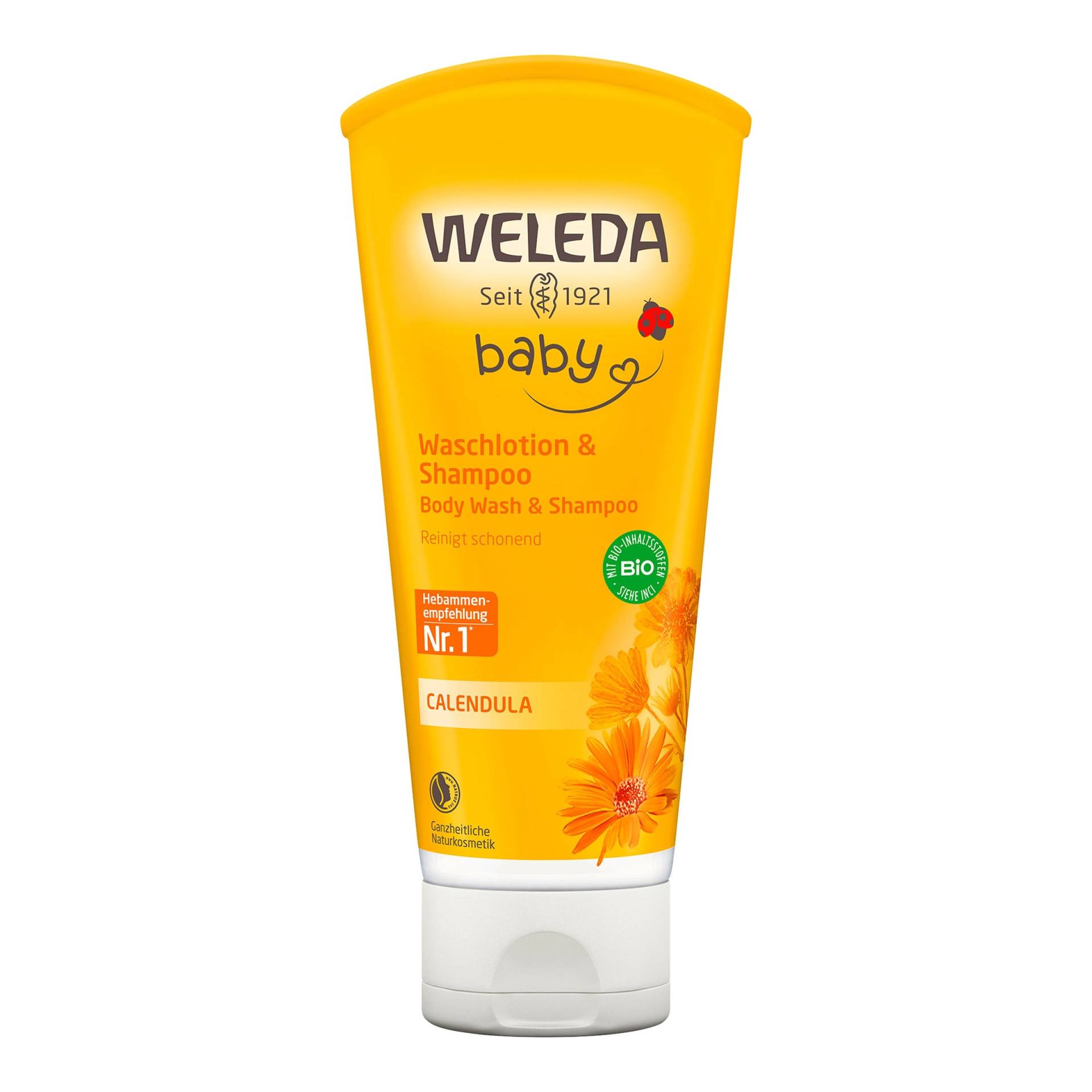 Calendula Waschlotion & Shampoo, 200 ml von Weleda