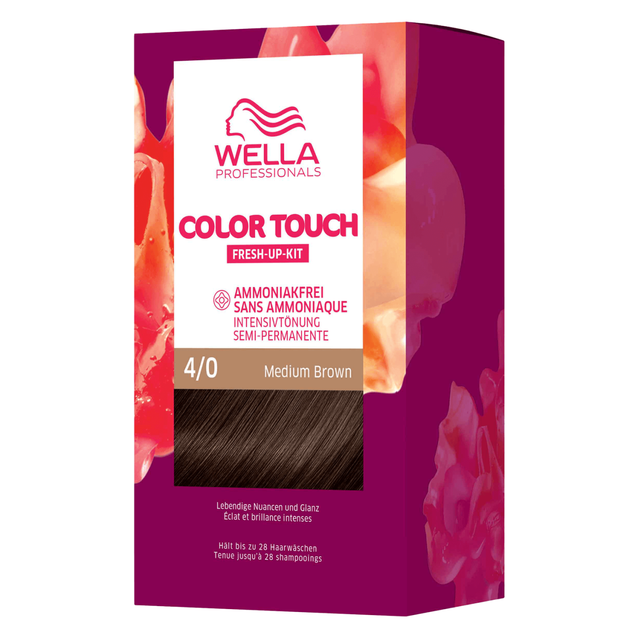 CT - Fresh Up Kit Pure Naturals 4/0 Medium Brown von Wella