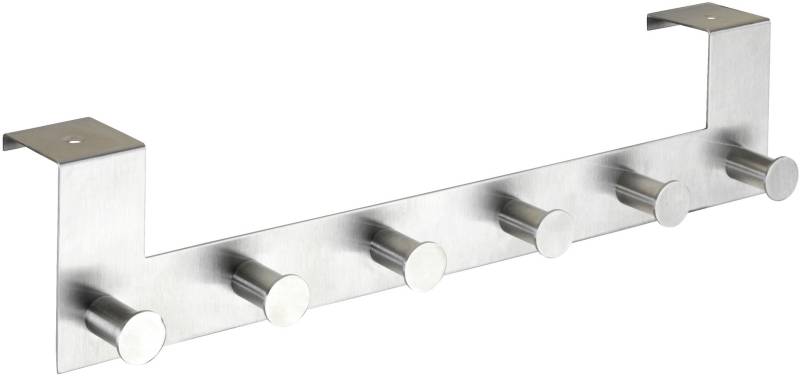 WENKO Türhaken »Modell Celano«, Türgarderobe, Hakenleiste mit 6 Haken, für einen Türfalz von 4 cm von Wenko