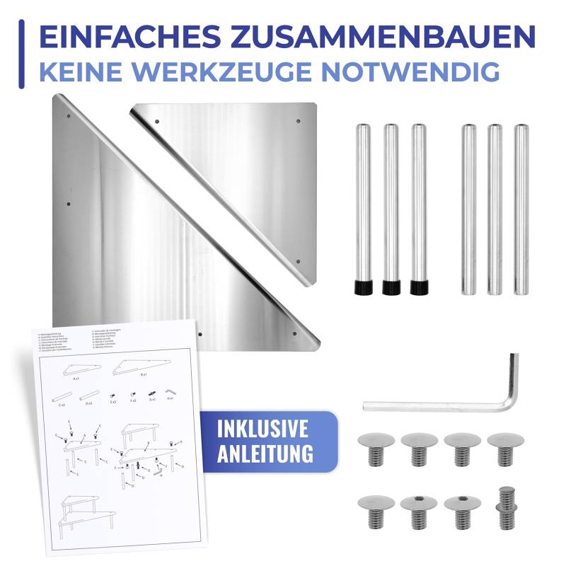 Maximex Küchenregal »Modell Massivo Duo«, Eckregal für die Küche, 2 Ablagen, mehr Platz auf der Arbeitsplatte von Maximex