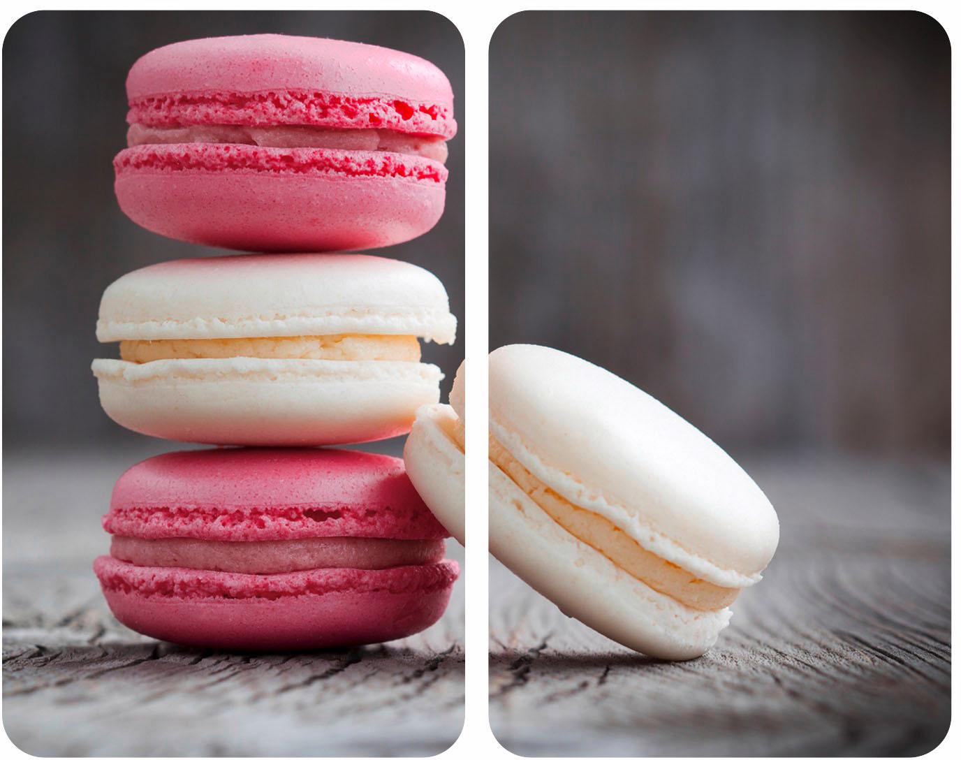 WENKO Herd-Abdeckplatte »Macarons«, (Set, 2 tlg.), aus gehärtetem Glas von WENKO von Wenko