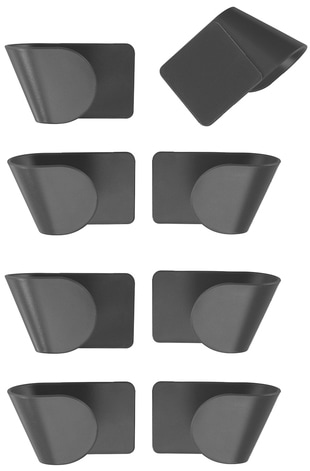 WENKO Küchenorganizer-Set »Topfdeckelhalter«, (Set, 8 tlg.), Halterung für Kochtopfdeckel aus Kunststoff, Befestigen ohne Bohren von Wenko