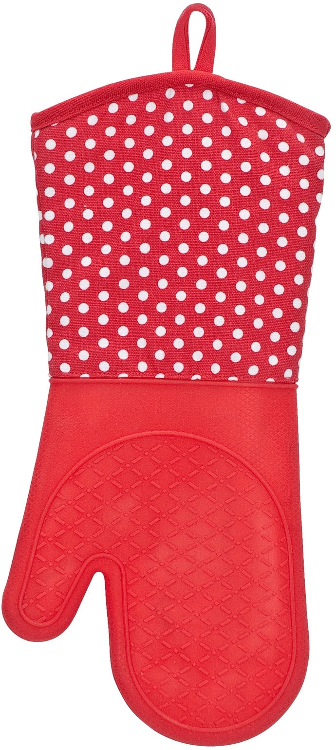 WENKO Topfhandschuhe »Modell Silikon«, (Set, 2 tlg.), Ofen- und Grillhandschuhe, Hitzeschutz, Baumwollinnenseite, 1 Paar von Wenko