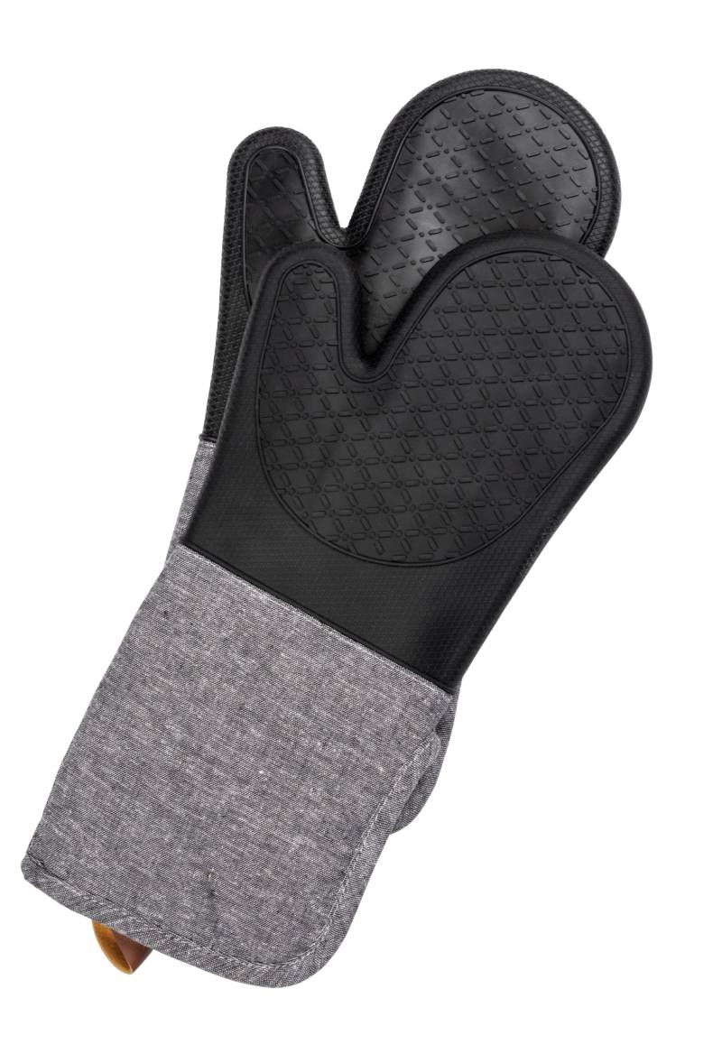 WENKO Topfhandschuhe »Modell Ada«, (Set, 2 tlg.), Ofen- und Grillhandschuhe, extra langer Schaft, Baumwollinnenseite von Wenko