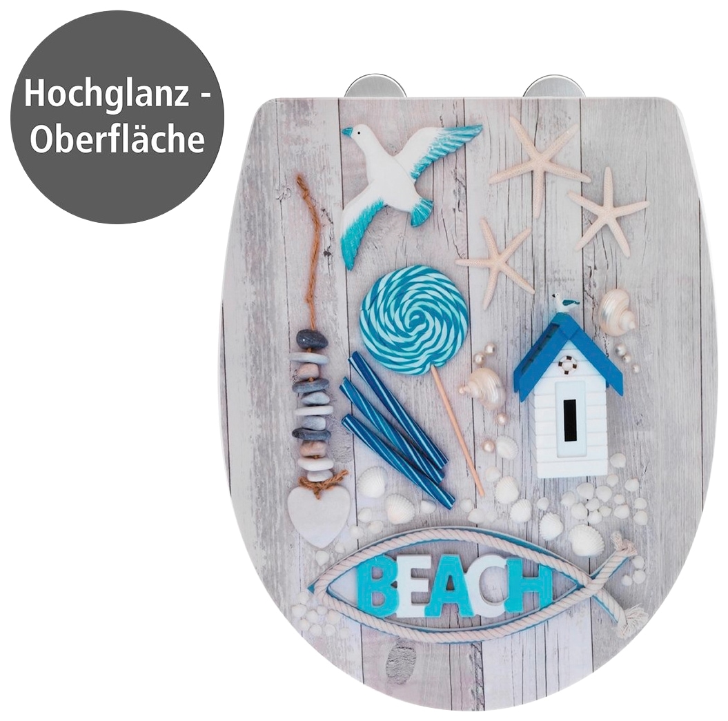 WENKO WC-Sitz »Beach High Gloss«, (1 St.) von Wenko